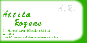 attila rozsas business card