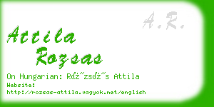 attila rozsas business card